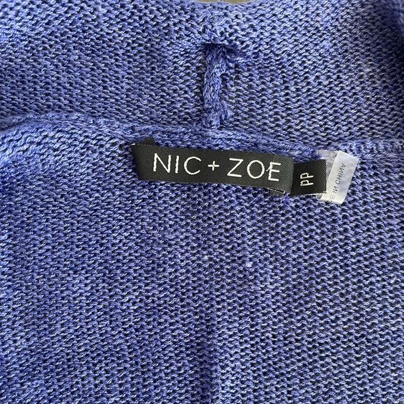 NIC + ZOE Lightweight Open Front 3/4 Sleeve Cardigan - Picture 6 of 7